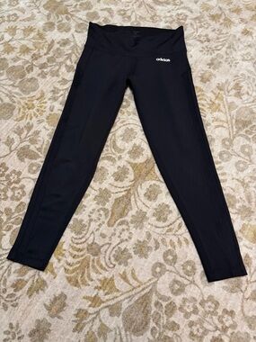 adidas Black Girls' High-Rise Performance Leggings